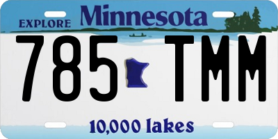 MN license plate 785TMM