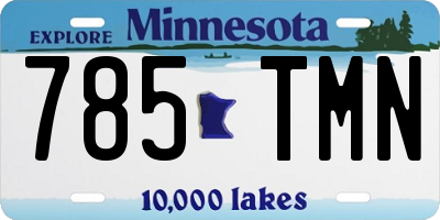 MN license plate 785TMN
