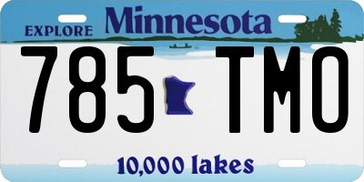 MN license plate 785TMO