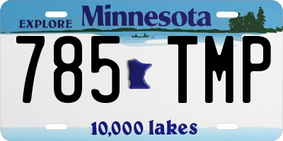 MN license plate 785TMP