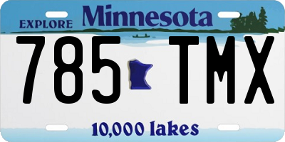 MN license plate 785TMX