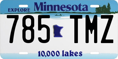 MN license plate 785TMZ