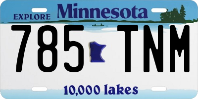 MN license plate 785TNM