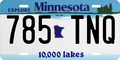 MN license plate 785TNQ