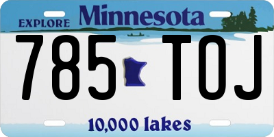 MN license plate 785TOJ