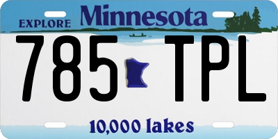 MN license plate 785TPL