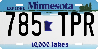 MN license plate 785TPR