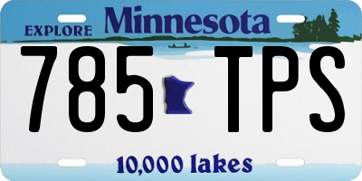 MN license plate 785TPS
