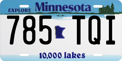 MN license plate 785TQI