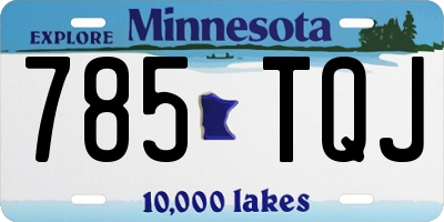 MN license plate 785TQJ