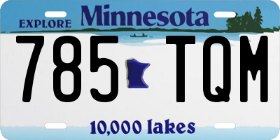 MN license plate 785TQM