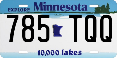 MN license plate 785TQQ