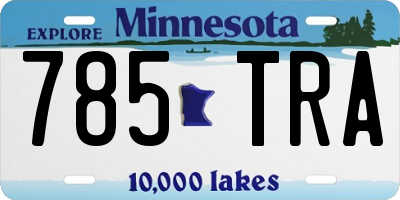 MN license plate 785TRA