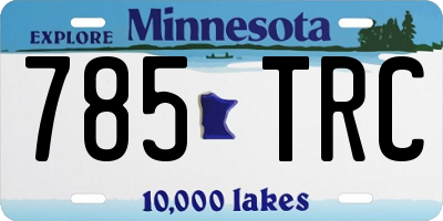 MN license plate 785TRC