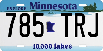 MN license plate 785TRJ