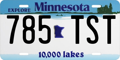 MN license plate 785TST