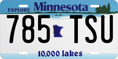 MN license plate 785TSU