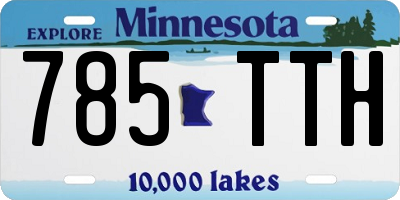 MN license plate 785TTH