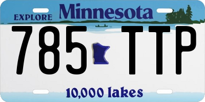 MN license plate 785TTP
