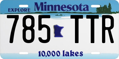 MN license plate 785TTR