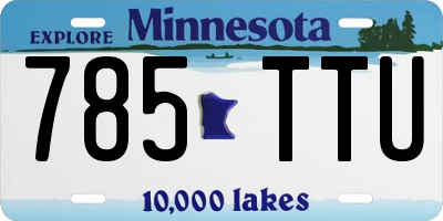 MN license plate 785TTU