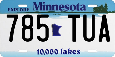 MN license plate 785TUA