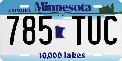 MN license plate 785TUC
