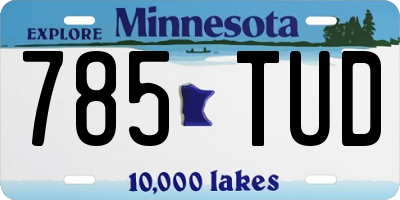 MN license plate 785TUD