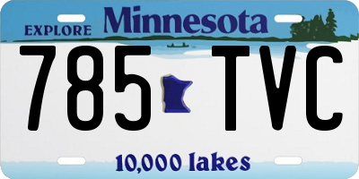 MN license plate 785TVC