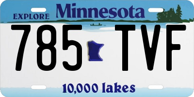 MN license plate 785TVF