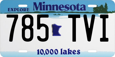 MN license plate 785TVI