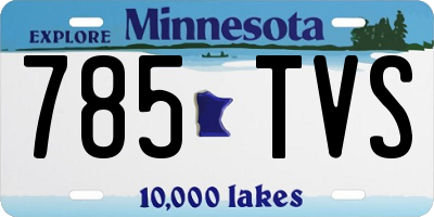 MN license plate 785TVS