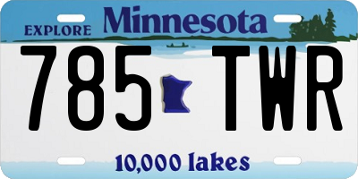 MN license plate 785TWR