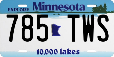 MN license plate 785TWS