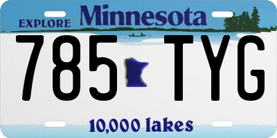 MN license plate 785TYG