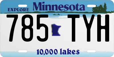 MN license plate 785TYH