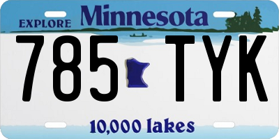 MN license plate 785TYK
