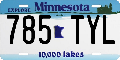 MN license plate 785TYL