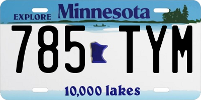 MN license plate 785TYM