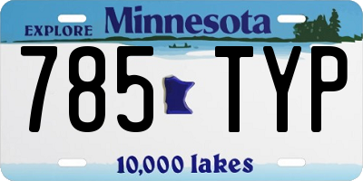 MN license plate 785TYP