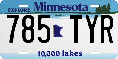 MN license plate 785TYR