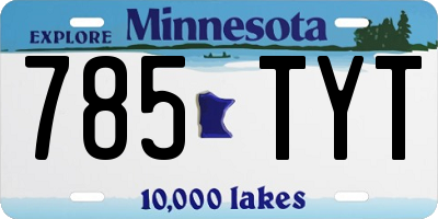 MN license plate 785TYT