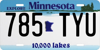 MN license plate 785TYU