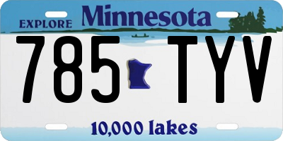 MN license plate 785TYV