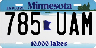 MN license plate 785UAM