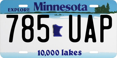 MN license plate 785UAP