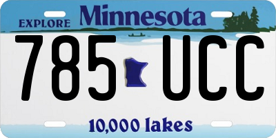 MN license plate 785UCC