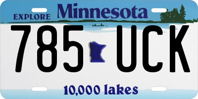 MN license plate 785UCK