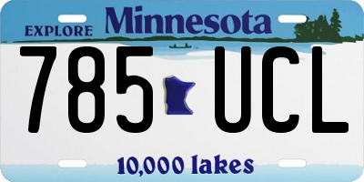 MN license plate 785UCL