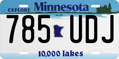 MN license plate 785UDJ